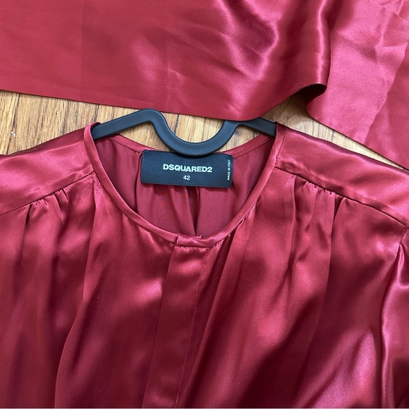 Dsquared2 silk red blouse - Picture 4 of 5